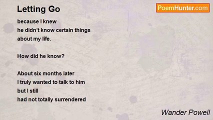 Wander Powell - Letting Go