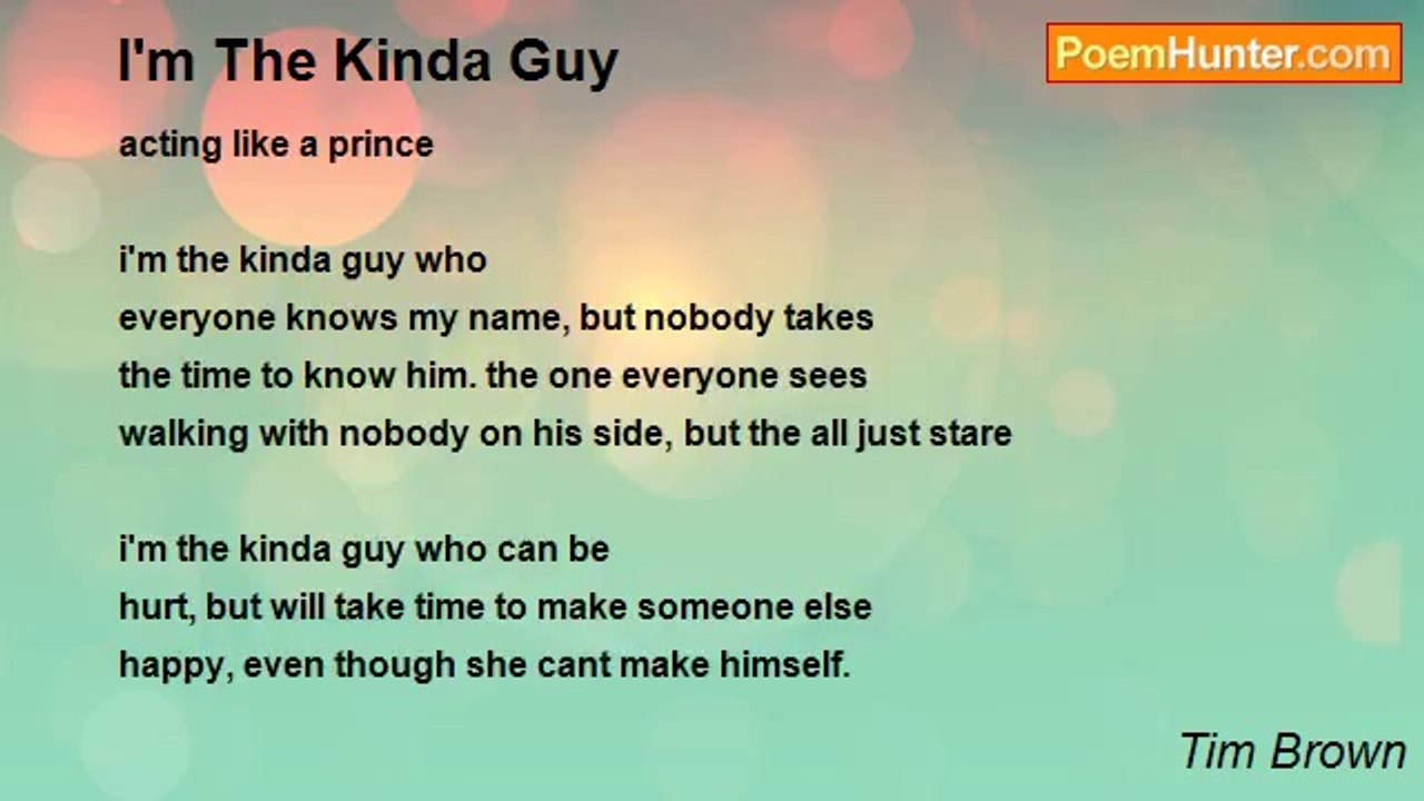 Tim Brown - I'm The Kinda Guy