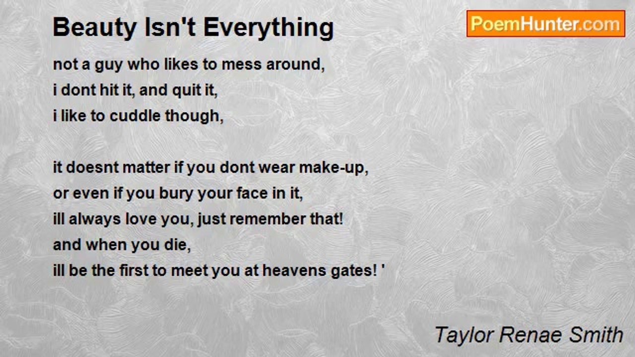 Taylor Renae Smith - Beauty Isn't Everything