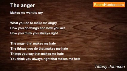 Tiffany Johnson - The anger