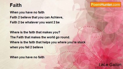 LeLe Gallon - Faith