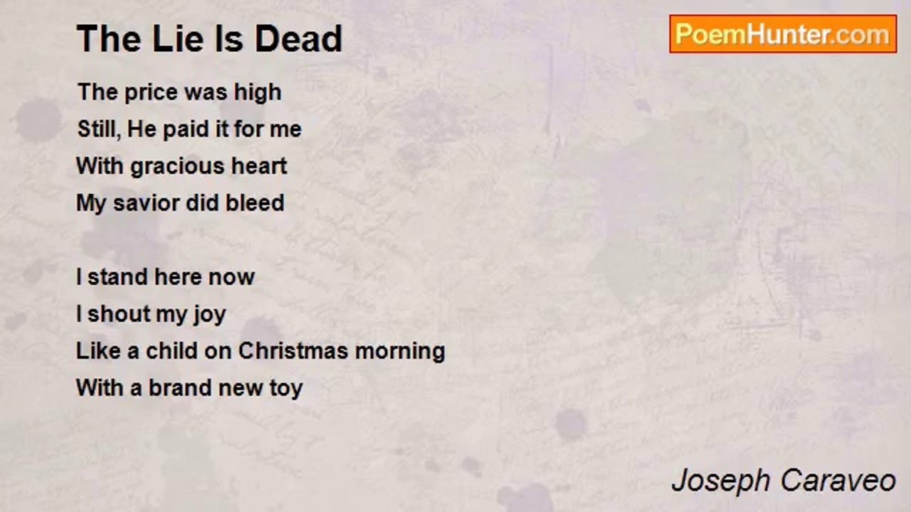 Joseph Caraveo - The Lie Is Dead