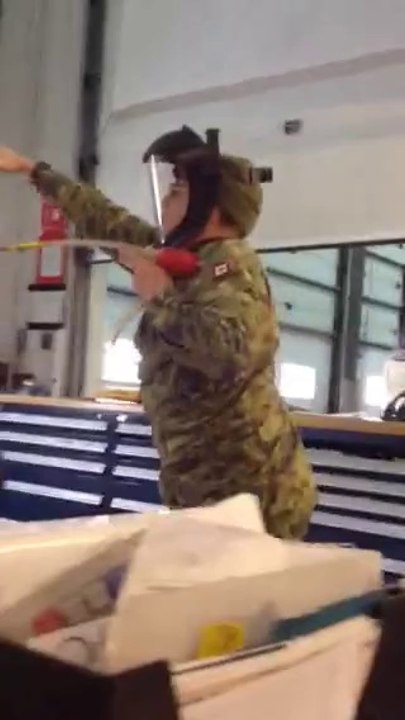 commandant en forme a matin lol