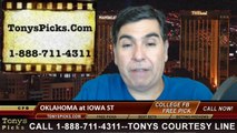 Iowa St Cyclones vs. Oklahoma Sooners Free Pick Prediction NCAA College Football Odds Preview 11-1-2014