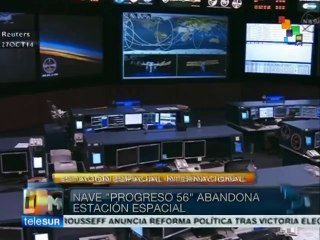 Regresa nave Progreso 56 a tirar basura espacial en el océano Pacífico