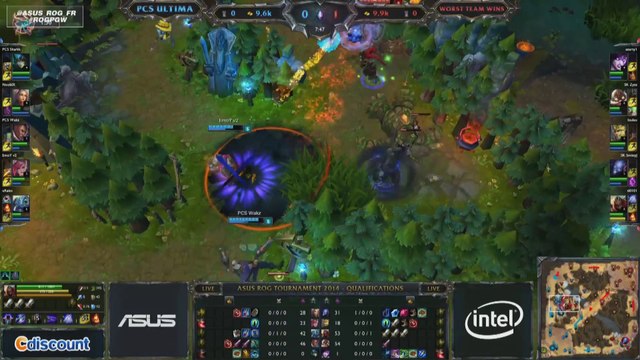League of Legends - ASUS ROG Tournament - Qualifier 4 PCS VS WTW