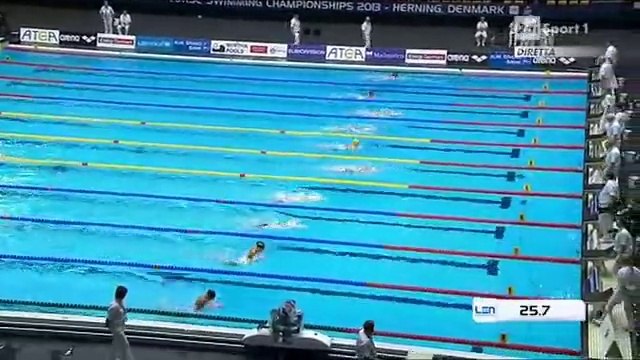 Europei nuoto vasca corta Herning (DK) 2013 - Nuovo RECORD ITALIANO nei m 50 RANA - LISA FISSNEIDER
