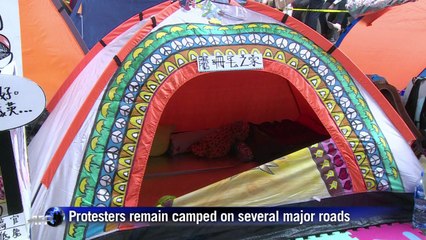 Hong Kong protests divide city one month on