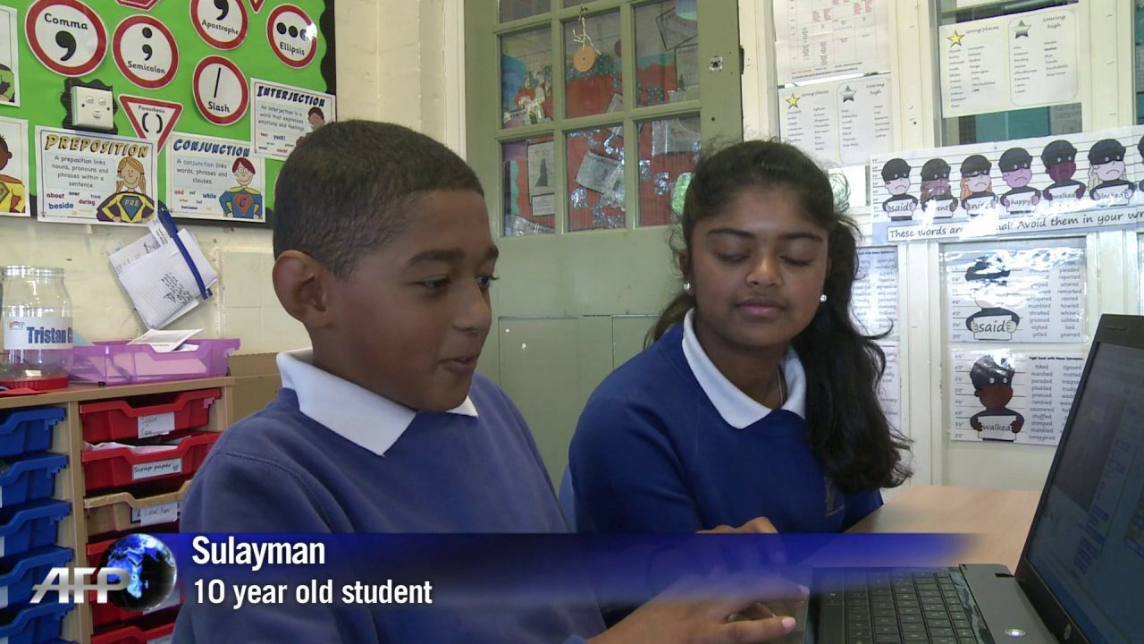 Five-year-olds learn coding as Britain eyes digital future