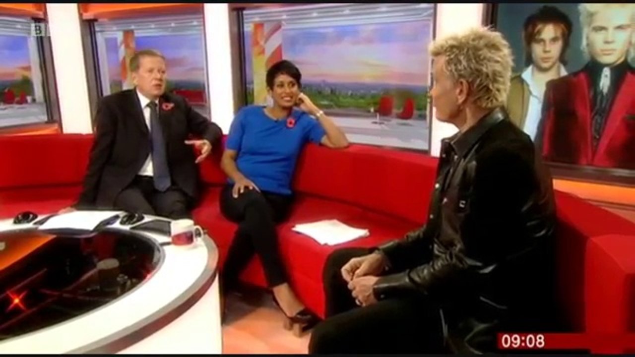 Billy Idol on BBC Breakfast 27-10-14