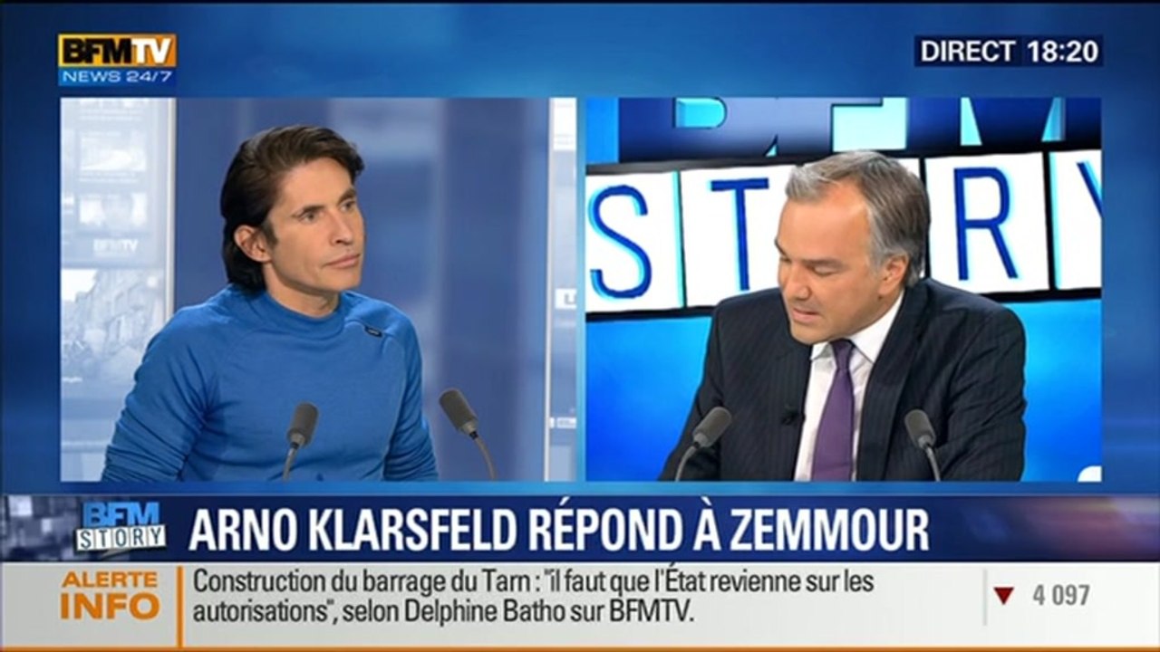 BFM Story: Polémique Zemmour: "Le régime de Vichy a sali l'honneur de la France", Arno Klarsfeld - 27/10