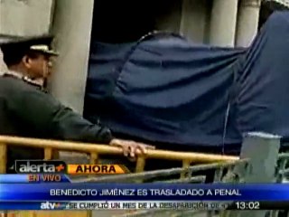 Benedicto Jiménez fue traslado al penal de Chincha