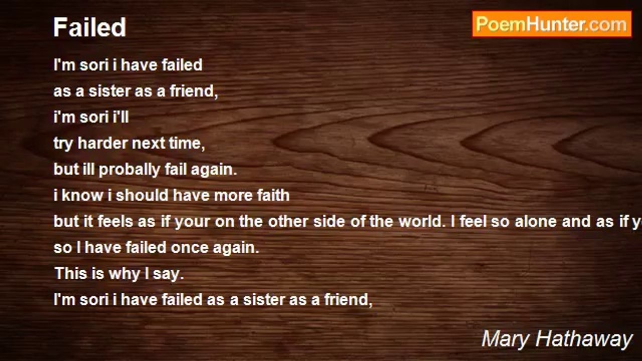 Mary Hathaway - Failed