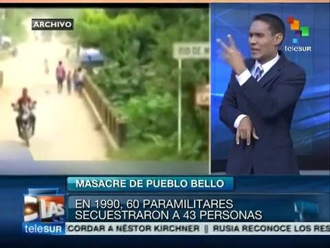 En 1990 paramilitares colombianos desaparecieron a 43 personas