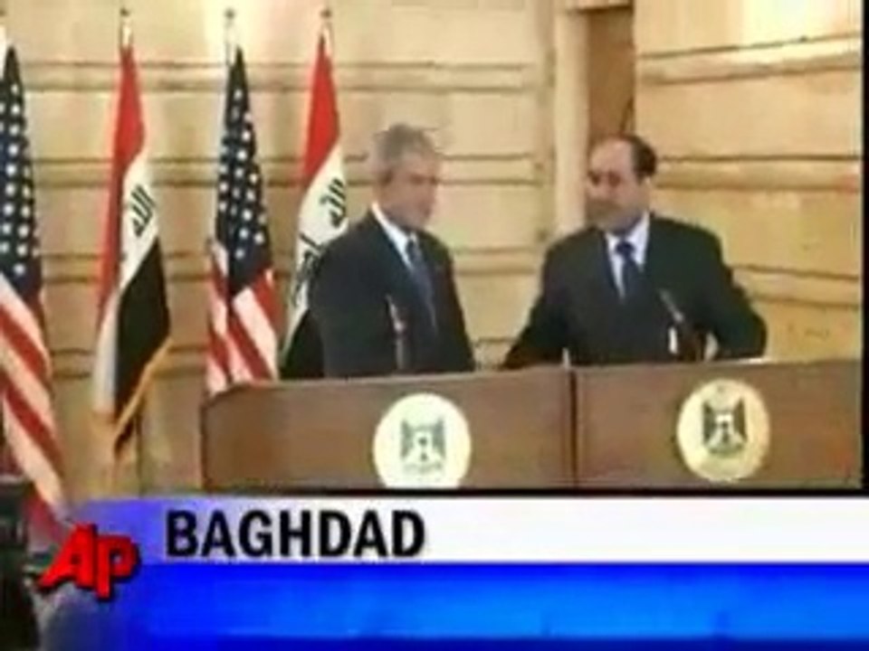 Shoes on George Bush (American President) Funny Video Clip