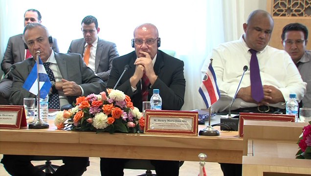 رشيد الطالبي العلمي يتباحث مع وفد من رؤساء المؤسسات التشريعية بأمريكا الوسطى ودول الكرايبي