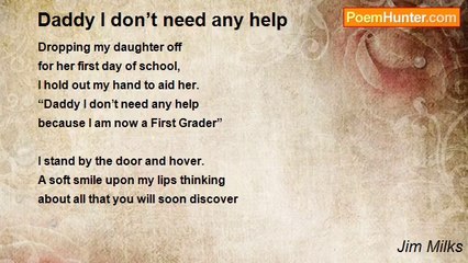 Jim Milks - Daddy I don’t need any help