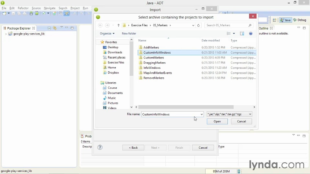 3.Using the exercise files