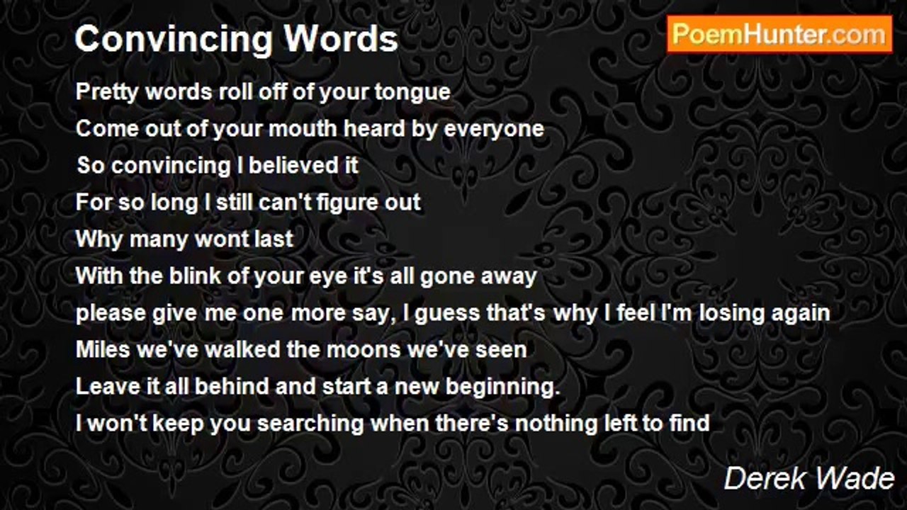 Derek Wade - Convincing Words