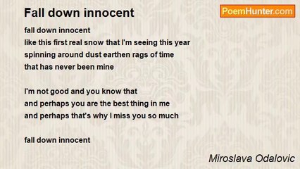 Miroslava Odalovic - Fall down innocent