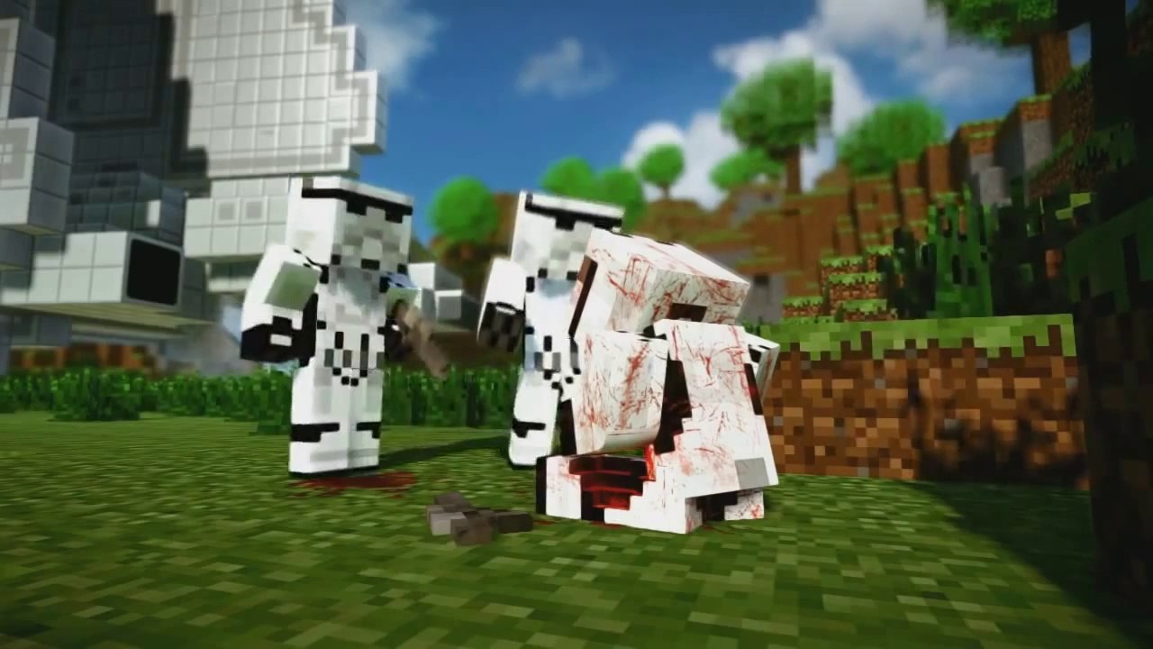 Minecraft Star Wars Epic battle Herobrine Animation - Minecraft film 1078 MINECRAFT [HD+]_youtube_original