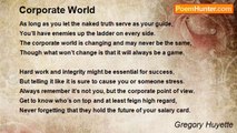 Gregory Huyette - Corporate World