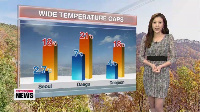 Clear skies and fall weather follow chilly morning