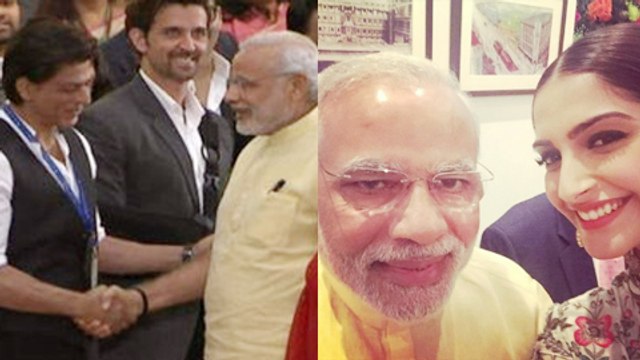 Hrithik Roshan, Aishwarya Rai, Shahrukh Khan : Celebrities Pose With Narendra Modi