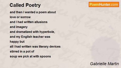 Gabrielle Martin - Called Poetry