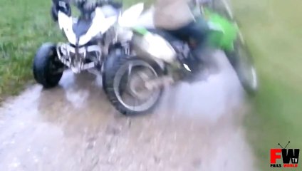 [+18 ~ Sexy Funny Girl]Motocross Wheelie go Bad - Fails World