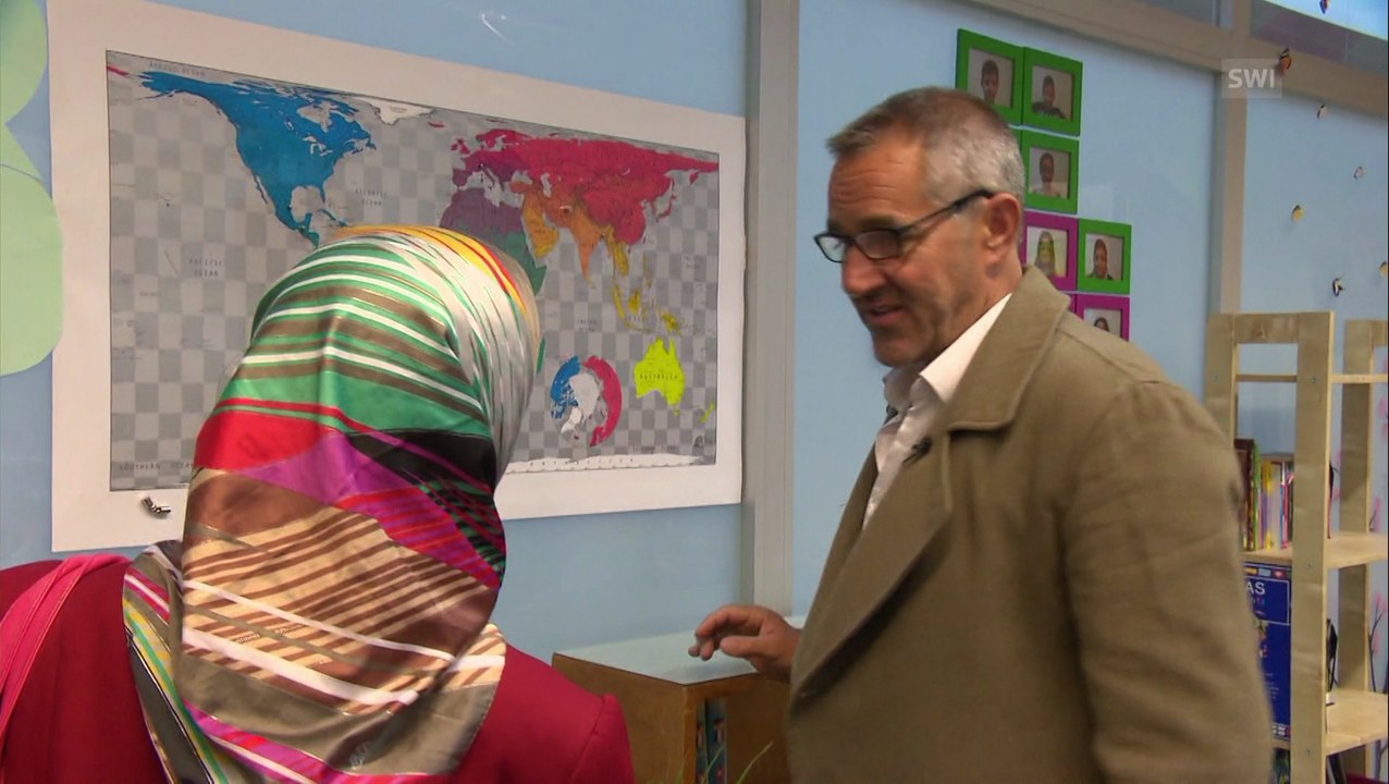 That man making sure asylum kids go to school