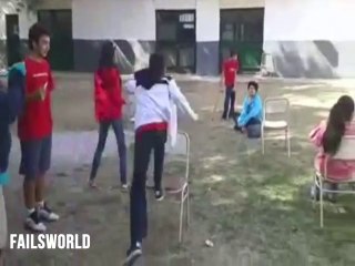 [+18 ~ Sexy Funny Girl]Not the best chair jumper __ Failsworld