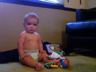 Funny Baby Crawling Attempt