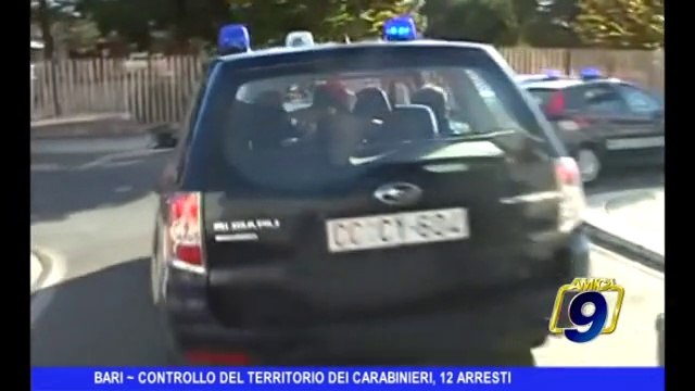 BARI | Controllo del territorio, 12 arresti