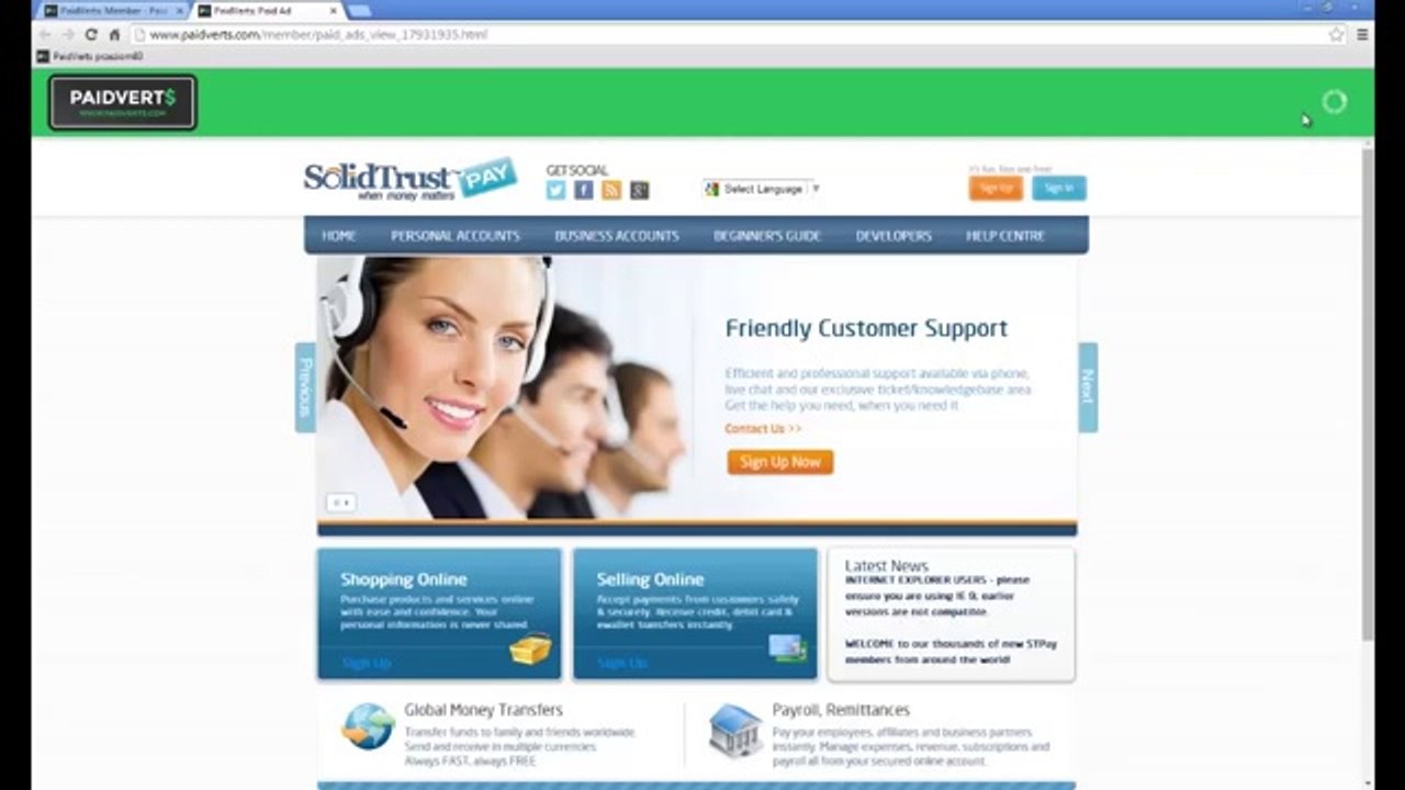 PaidVerts The Best PTC Ever - How It Works_ Tutorial (Start earning money from home now)