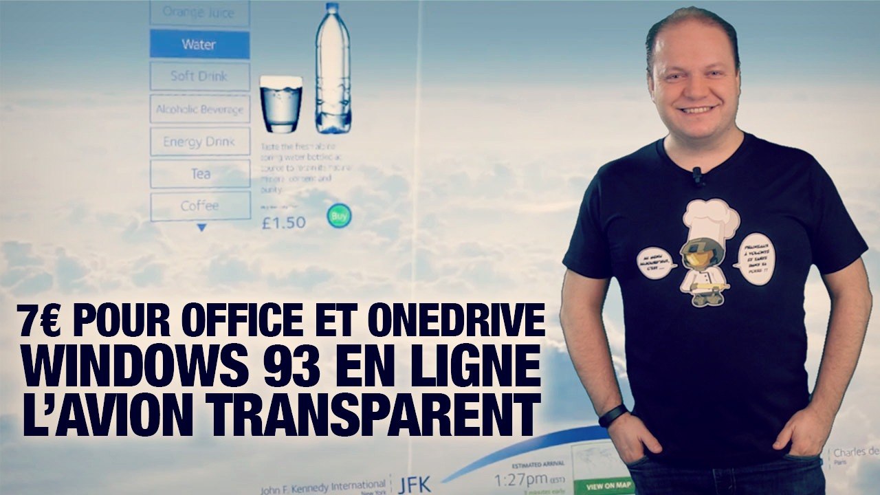 #freshnews 746 7€ pour Office et OneDrive. Windows 93. L’avion transparent