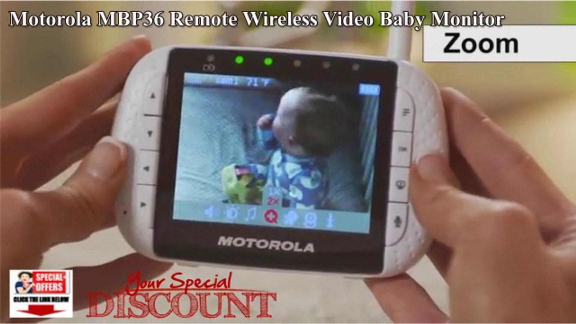 motorola mbp36s wireless video baby monitor