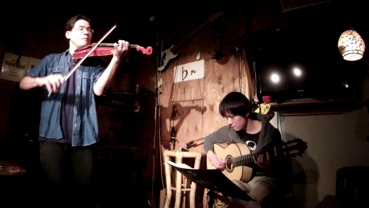 【Live】『Les Toreadors』Carmen Suite(Bizet) Played by Dolphin Cafe(Guitar:YOSHINORI TANAKA 田中佳憲 Violon:竹内章人) instrumental sheet music concert acoustic cover piano