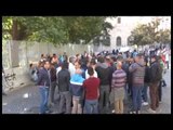 Napoli - La protesta degli ambulanti davanti al Comune (27.10.14)
