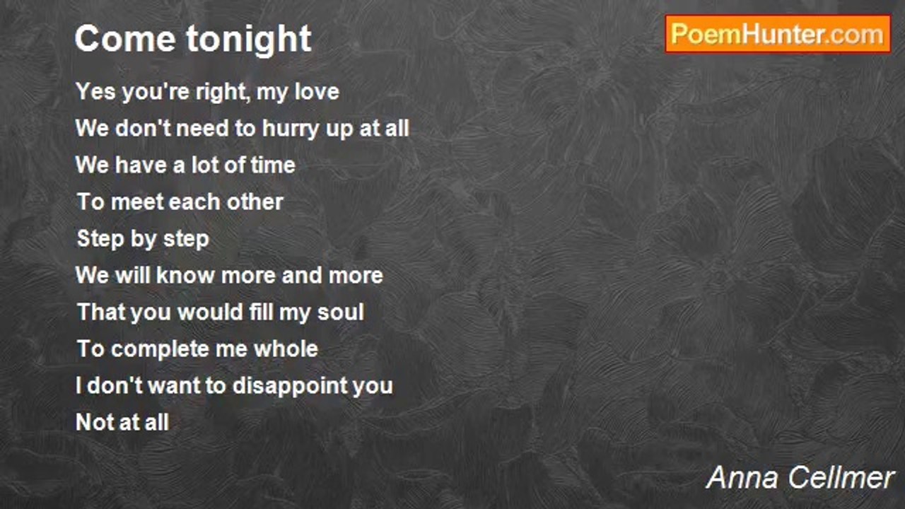 Anna Cellmer - Come tonight