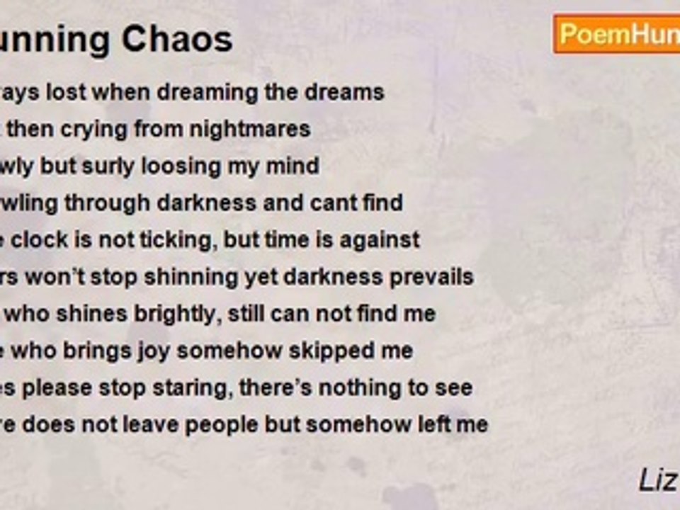 Liz Berrios - Running Chaos