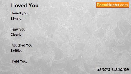 Sandra Osborne - I loved You