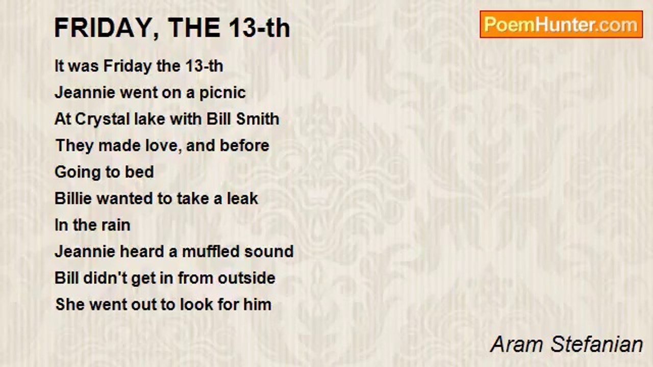 Aram Stefanian - FRIDAY, THE 13-th