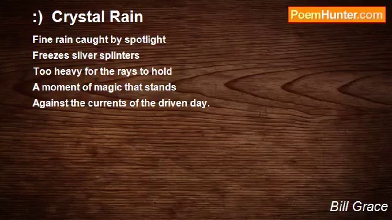 Bill Grace - :)  Crystal Rain
