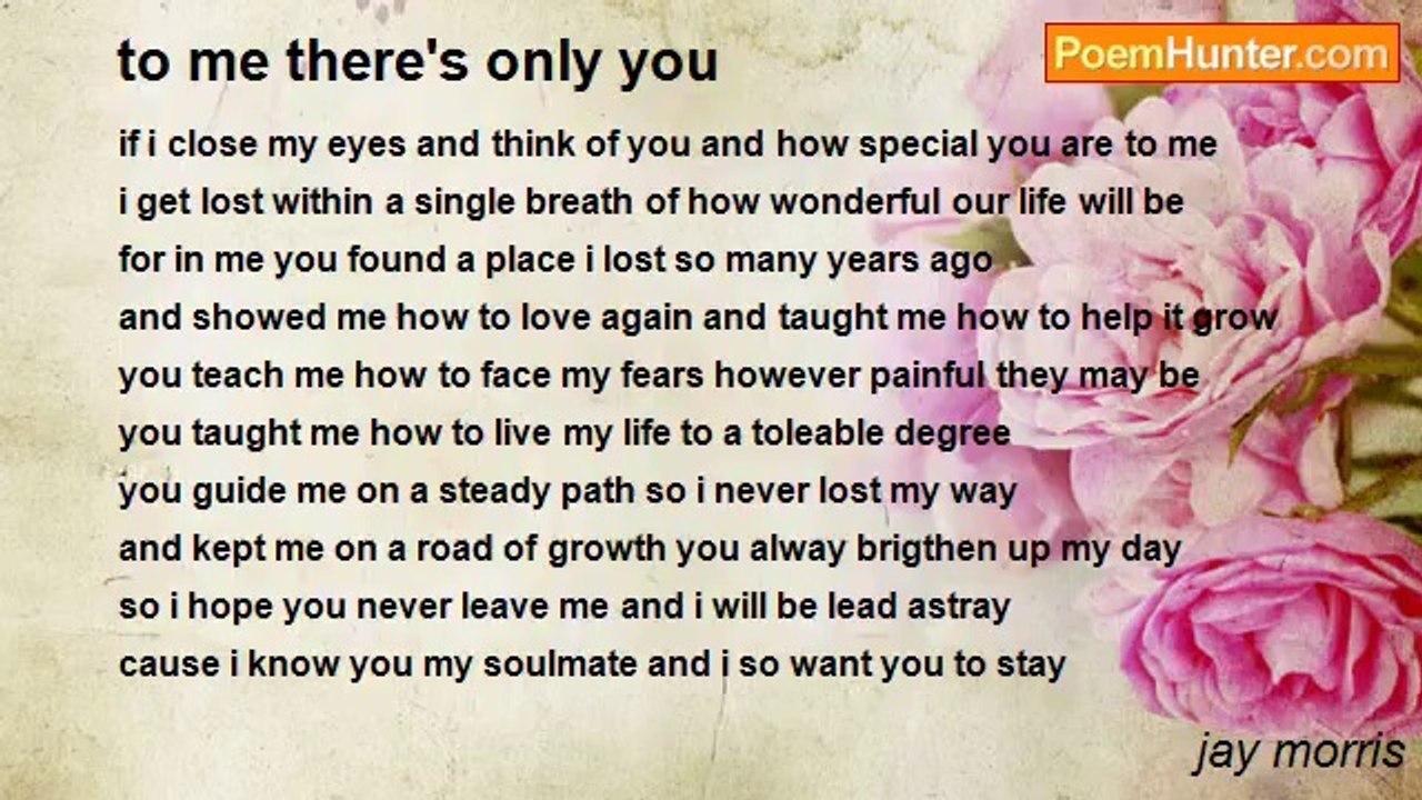 jay morris - to me there's only you