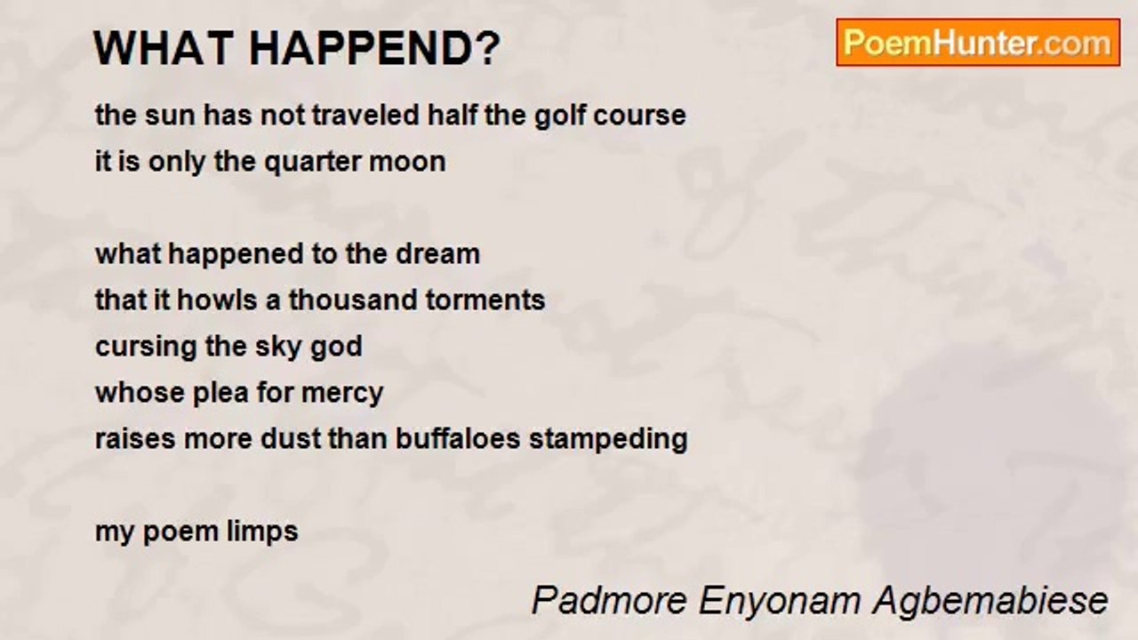 Padmore Enyonam Agbemabiese - WHAT HAPPEND?