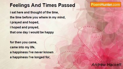 Andrew Hackett - Feelings And Times Passed