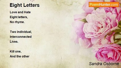 Sandra Osborne - Eight Letters