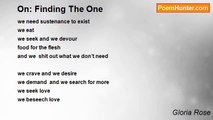 Gloria Rose - On: Finding The One