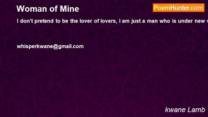 kwane Lamb - Woman of Mine